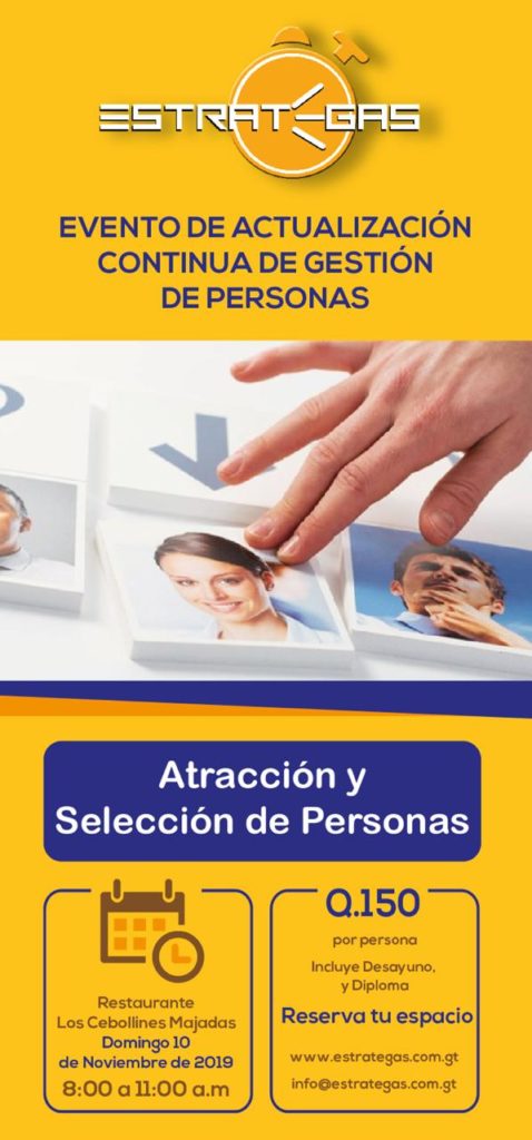 Desayuno de Actualización Continua de Gestión de Personas - Domingo 10 de noviembre 2019 - Atracción y Selección de Personas