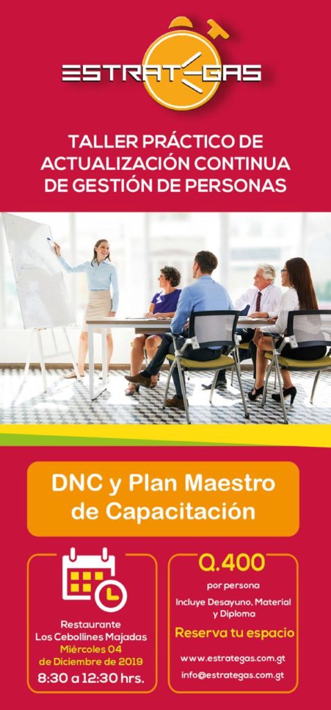 Taller Práctico de Actualización Continua de Gestión de Personas - DNC y Plan Maestro de Capacitación