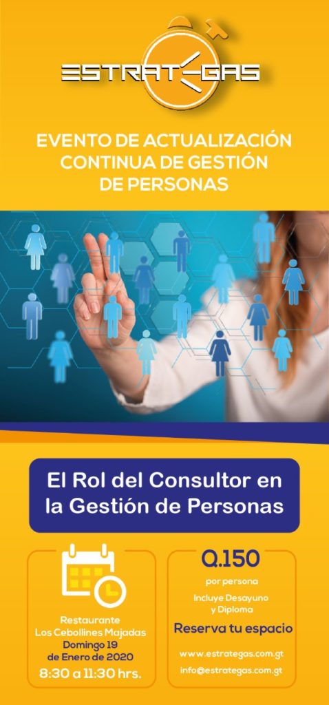 Desayuno de Actualización Continua de Gestión de Personas - Domingo 19 de enero 2020 - El Rol del Consultor en la Gestión de Personas